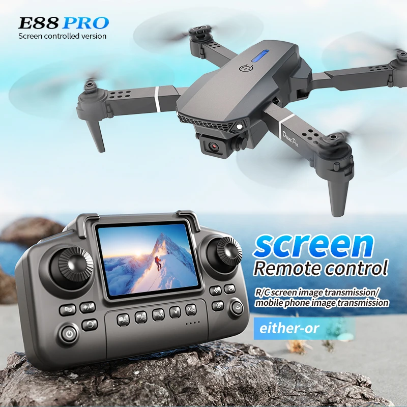 Drone Profissional E88 PRO com - Drone Lidar avaliação e preço