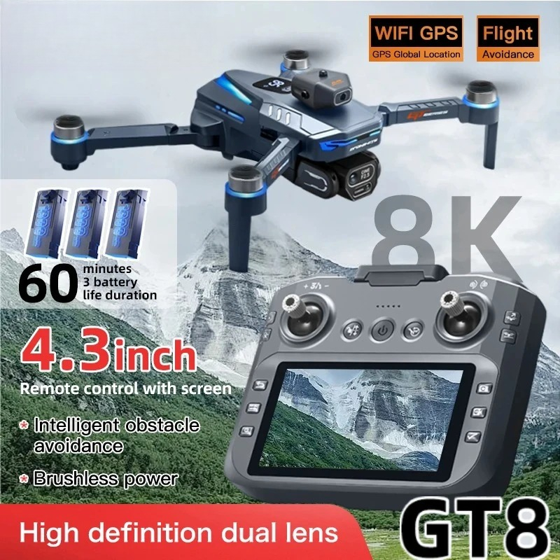 Drone Original GT8 8K Profissi - Drone Surveying avaliação e preço